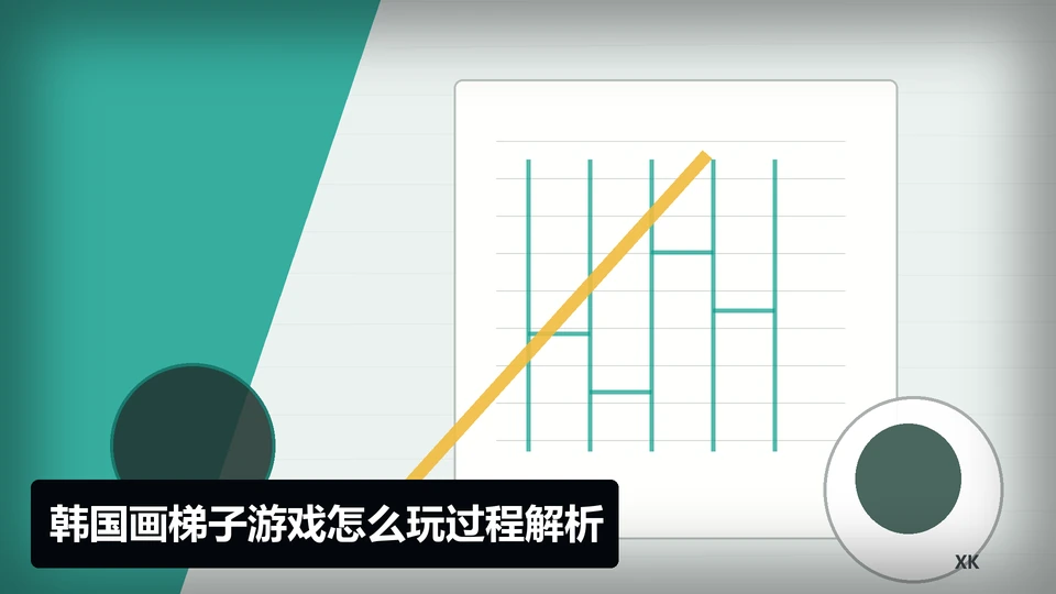 韩国画梯子游戏怎么玩过程与要点插图